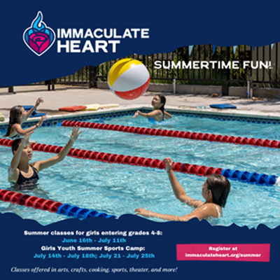 Immaculate Heart Middle School Camp & Girls Summer Youth Sports Camp