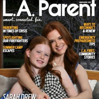 Actress Sarah Drew and her daughter grace the cover of L.A. Parent magazine.